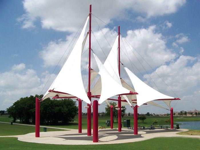 公园膜结构景观棚